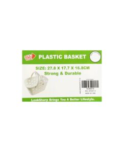 Alternative view of Plastic Basket 27.8x17.7x16.8cm Assorted