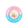 Gender Reveal Paper Plate 9in 12pc