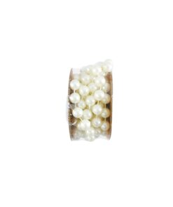 Off-White Pearl Beaded Trim String 10mm x 2m