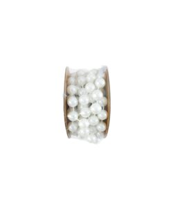 White Pearl Beaded Trim String 10mm x 2m