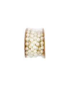 Off-White Pearl Beaded Trim String 8mm x 3m