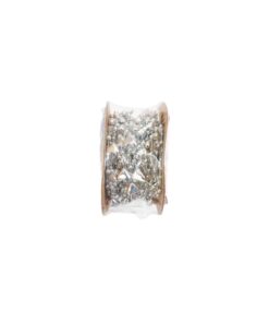 Silver Heart-shaped Pearl Beaded Trim String 10m