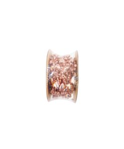 Rose Gold Heart-shaped Pearl Beaded Trim String 10m