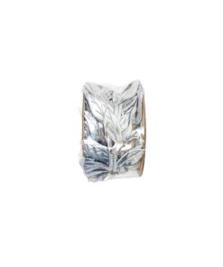 Silver Artificial Leaves Vines Trim Ribbon 10m