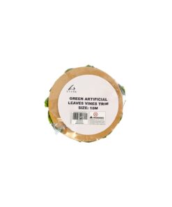 Green Artificial Leaves Vines Trim Ribbon 10m