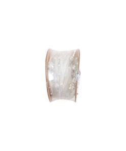 White Pearl Beaded Trim String Ribbon 4.5m