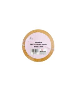 Brown Faux Suede Cord 20m