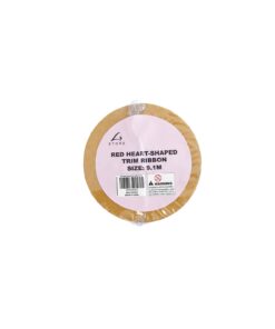 Red Heart-Shaped Trim String Ribbon 9.1m