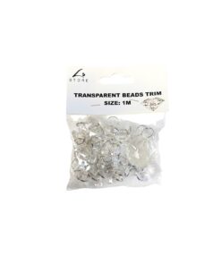 Transparent Beads Trim String 1m