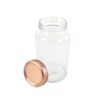 Glass Storage Jar with Copper Lid 1400ml 10.5 x 10.5 x 21.6cm