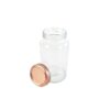 Glass Storage Jar with Copper Lid 1200ml 10.5 x 10.5 x 19.1cm