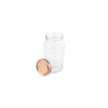 Glass Storage Jar with Copper Lid 900ml 10.5 x 10.5 x 15.6cm