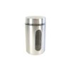 Glass Storage Jar with Metal Sleeve 900ml 10 x 10 x 17.8cm