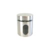 Glass Storage Jar with Metal Sleeve 600ml 10 x 10 x 12.4cm