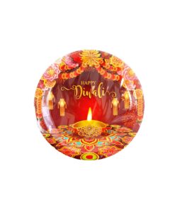 Diwali Paper Plates 9in 12pc