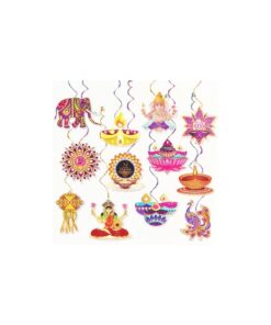 Diwali Spiral Ornament 70cm 12pc