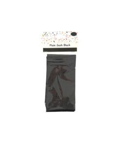 Black Plain Sash 9cm