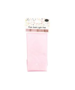 Light Pink Plain Sash 9cm