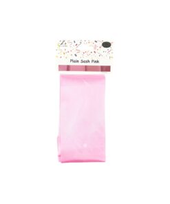 Pink Plain Sash 9cm