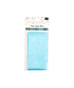 Blue Plain Sash 9cm
