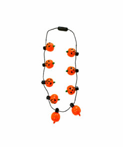 9 LED Pumpkin Necklace