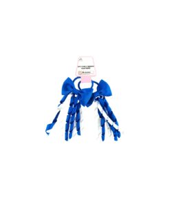 Blue White Curly Ribbon Hair Rope 2pc
