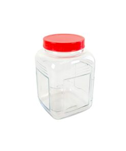 Glass Storage Jar with PP Lid 4200ml 17.6 x 17.6 x 23.4cm