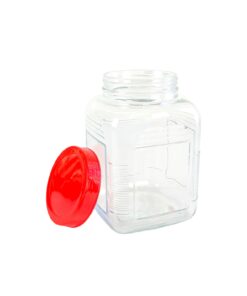Glass Storage Jar with PP Lid 4200ml 17.6 x 17.6 x 23.4cm