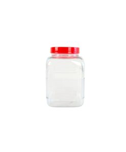 Glass Storage Jar with PP Lid 1800ml 12.9 x 12.9 x 18.5cm
