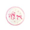 Pink Bow 9" Paper Plates 12pc