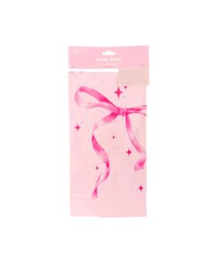 Pink Bow Table Cloth 1pc