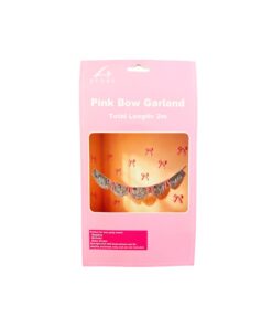 Pink Bow Fringe Garland 2m