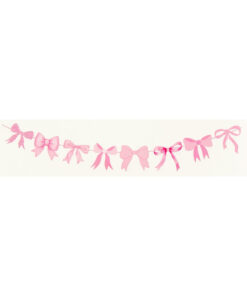 Pink Bow Glitter banner 2.5m