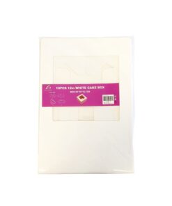 12in White Cake Box with Window 30x30x12.7cm 10pc