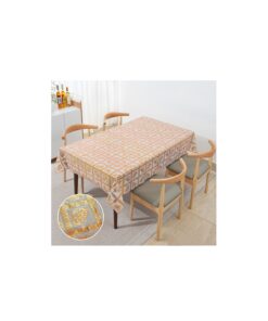 Metallic Lace Gold Tablecloth 100x137cm 280gsm