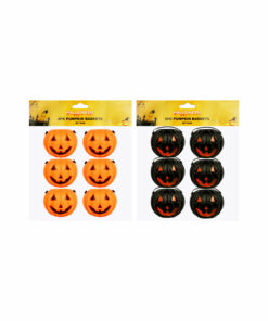 Halloween Pumpkin Basket Assorted 6pk