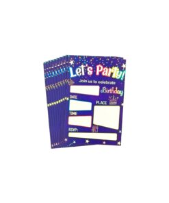Alternative view of Streamers Invitation cards with Envelopes 10pc