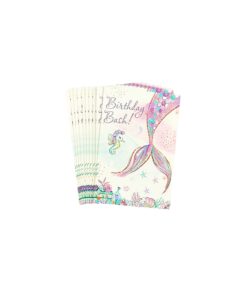Mermaid Invitation cards with Envelopes 10pc
