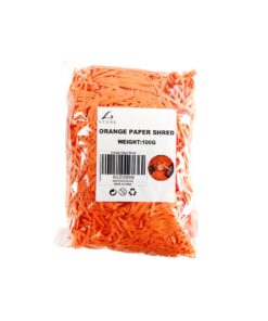 Orange Paper Shreds 100g