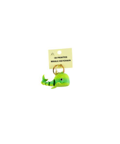 3D Printed Whale Keychain 7.5x5cm