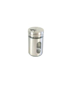 Glass Spice Jar with Metal Sleeve 80ml 4.8 x 4.8 x 8.5cm