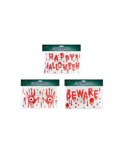 Bloody Gel Window Clings Assorted