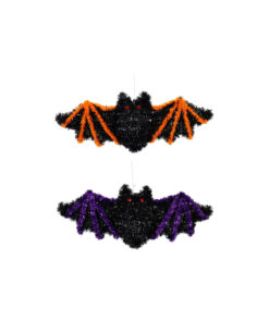Hanging Tinsel Bat Assorted 46cm