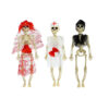 Hanging Skeleton In Lace Assorted 28cm