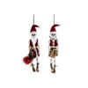 Hanging Skeleton Santa Assorted 50cm