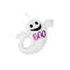 Hanging Tinsel Ghost Ornament 23cm