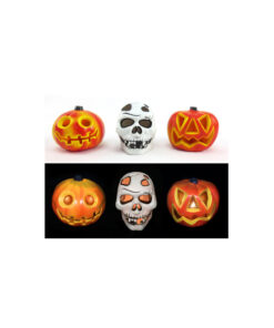 Night Flashing Skull and Pumpkin Assorted