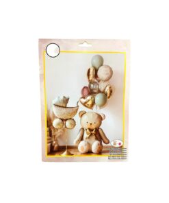 Baby Shower Teddy Bear Foil Balloons 15pc