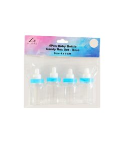 Blue Baby Bottle Candy Box Set 4pc