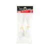 White Cable Tie 4.6x150mm 100pc